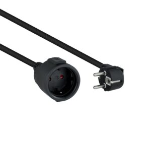 Nanocable - Cable Alimentacion Alargador Schuko - Negro - 10 M
