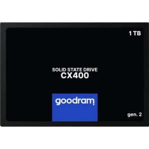 GOODRAM CX400 G.2 - 1TB SSD - 2.5" - SATA III - Lectura 550 MB/s - Escritura 500 MB/s -TBW 720TB