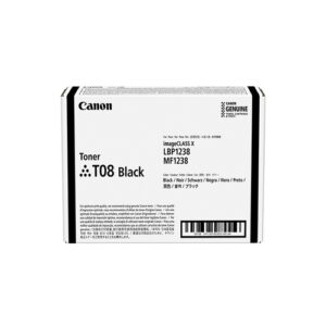 Canon Toner T08 negro 11.000pag i-SENSYS X 1238P II / i-SENSYS X 1238Pr II / i-SENSYS X 1238i II / i-SENSYS X 1238iF II