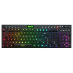 Redragon - HORUS Teclado Mecánico Gaming Inalámbrico RGB - Switch Rojo - Español - Negro