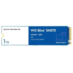 WD Blue SN570 - 1TB - M.2 NVMe PCIe Gen3 - Lectura 3500 MMbs - Escritura 3000 MB/s