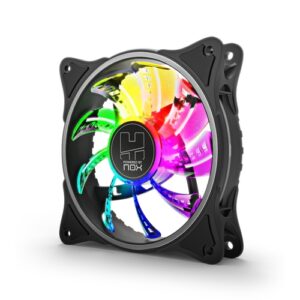 Nox Hummer A-FAN - Ventilador ARGB - Iluminación interior - 120 mm - Compatible con Hummer conexión 3 pines