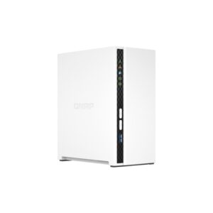 QNAP TS-233 - servidor NAS - 2 x SATA (2.5" / 3.5") - ARM Cortex A55 quad-core - 2GB (max) - 1 x RJ45 Gigabyte - WOL - 2 x USB 2.0 - 1 x USB 3.2