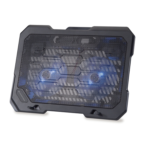 Conceptronic THANA01B - Base para portátil - 2 ventiladores 125mm - Hasta 15.6" - Antideslizante