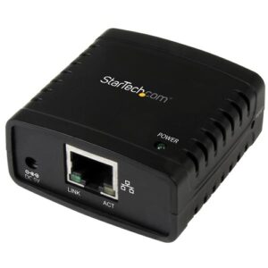 StarTech.com Servidor de Impresion en Red Ethernet 10/100 Mbps a USB 2.0 con LPR - Servidor de Impresion USB