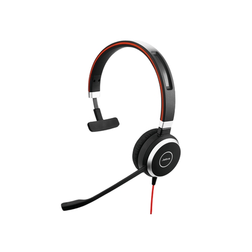 Jabra - Auriculares EVOLVE 40 Cableado De Diadema Mono - Monaural - Supra-aural - Cancelación de ruido Micrófono - USB, Mini-phone (3.5mm)