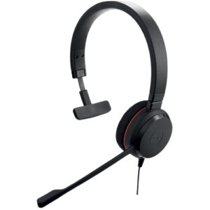 Jabra - Auriculares EVOLVE 20 Cableado De Diadema Mono - Monaural - Supra-aural - Cancelación de ruido Micrófono - Cancelación de ruido - USB, Mini-phone (3.5mm)