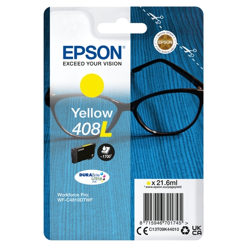 EPSON tinta Amarillo Singlepack 408L DURABrite Ultra Ink