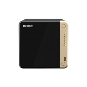QNAP TS-464-8G - servidor NAS - 4 x SATA (3.5"/2.5") - 2 x PCIe M.2 Gen3 x1 - Celeron N5095 quad-core - 8GB (no ampliable) - 2 x 2,5 GbE - WOL - 1 x PCIe Gen3 x2 - 2 x USB 2.0 - iR - 1 x HDMI
