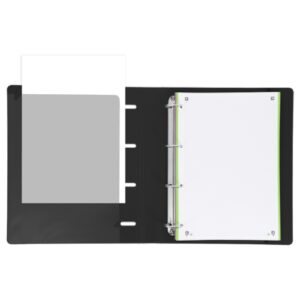 OXFORD &YOU CARPETA 4 ANILLAS EUROPEANBINDER POLYFOAM C/ RECAMBIO 100H 5X5 A4+ NEGRO