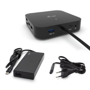 I-tec - Dock - USB Tipo C para Ordenador portátil/Tableta/Monitor - 65 W - 2 x USB 2.0 - 3 x USB 3.0 - USB Tipo-C - Red (RJ-45) - DisplayPort - Thunderbolt - Cableado