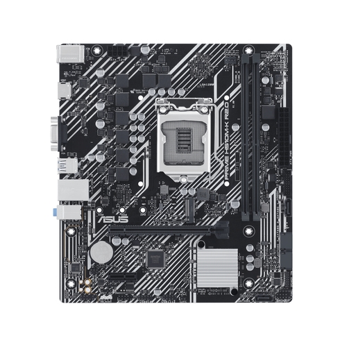 Placa base 1200 microATX Asus Prime H510M-K R2.0 - 2xDDR4 (Hasta 64 Gb 3200 Mhz OC) - 1 x M.2 Gen3 - 4 x SATA - USB 3.2 (4/2) - USB 2.0 (2/2) - VGA - HDMI