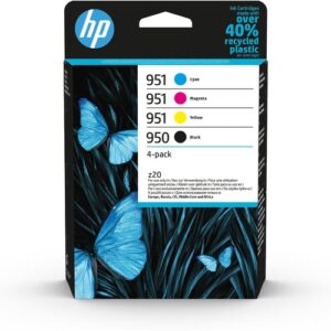 HP 950 + 951 Pack de 4 Cartuchos de Tinta Originales - 6ZC65AE