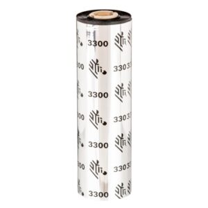 ZEBRA RIBBON 3300 WAX/RESIN 84MMX74M -12 ROLLOS