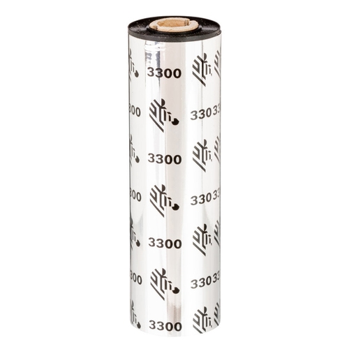 ZEBRA RIBBON 3300 WAX/RESIN 84MMX74M -12 ROLLOS