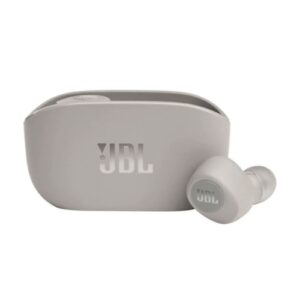 JBL - Auriculares Bluetooth JBL Wave 100TWS con estuche de carga - Autonomía 5h - Plata