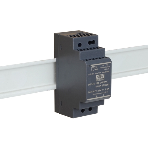 FUENTE DE ALIMENTACIÓN D-LINK DIS-H30-24 DE RIEL DIN ULTRA DELGADA DE 30W A 24V PARA SWITCH INDUSTRIAL