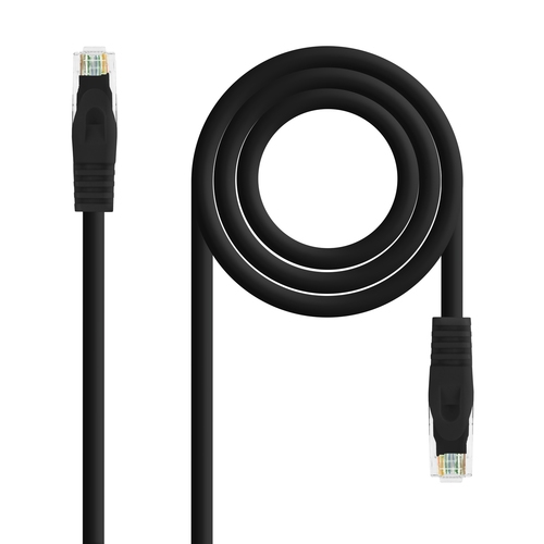 CABLE RED LATIGUI LSZH CAT.6A UTP AWG24 NEGRO 30CM
