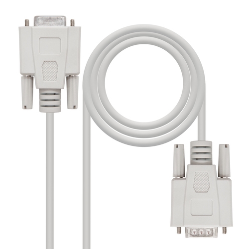 CABLE SERIE RS232, DB9/M-DB9/H, 1.8 M