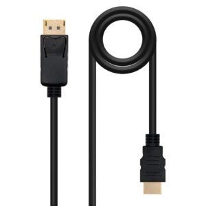 CABLE CONVERSOR DP A HDMI, DP/M-HDMI/M NEGRO 10 M