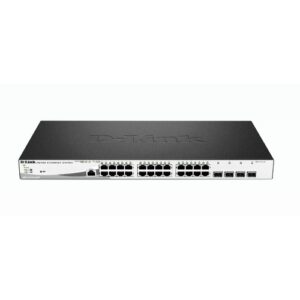 SWITCH SEMIGESTIONABLE D-LINK DGS-1210-28MP/E 24P GIGA (24P POE 370W) + 4P GIGA COMBO RACK