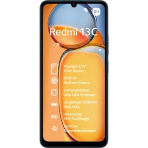 Smartphone Xiaomi Redmi 13C NFC 4GB/ 128GB/ 6.74"/ Azul Marino