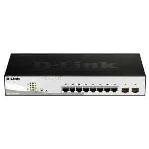 SWITCH SEMIGESTIONABLE D-LINK DGS-1210-08P/E 8P GIGA POE (45W) + 2P GIGA COMBO RACK