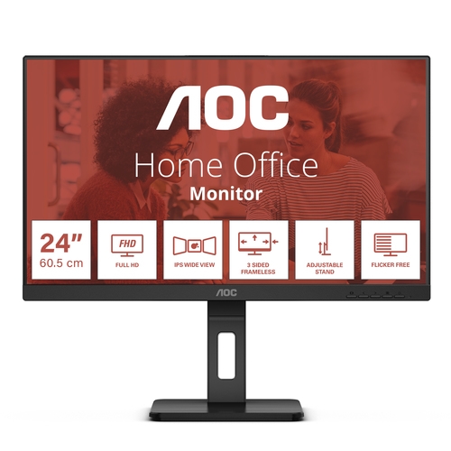 Monitor AOC 24E3QAF 23.8" - Full HD - IPS - Multimedia - Negro