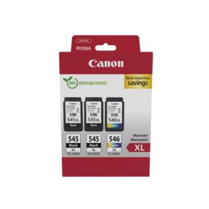 Canon PG-545XL/CL-546XL Multipack de 3 Cartuchos de Tinta Originales - 8286B013