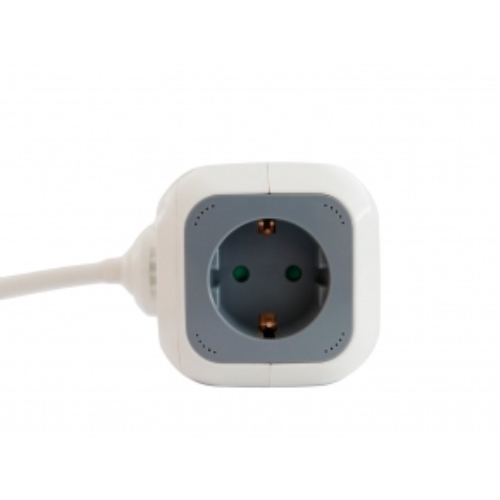 3Go REG4CUBEUSB - Regleta 4 tomas - 2 x USB 2.4A - Tipo cubo