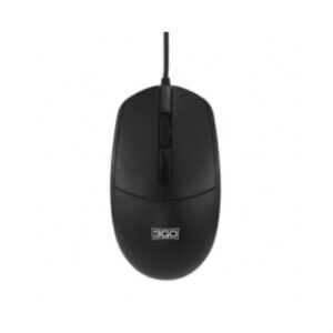 3Go MMAUS - Ratón Maus - USB - Negro - 1000dpi