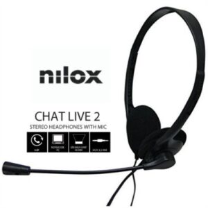 Nilox Auriculares NXCM0000004 Doble Jack Negro
