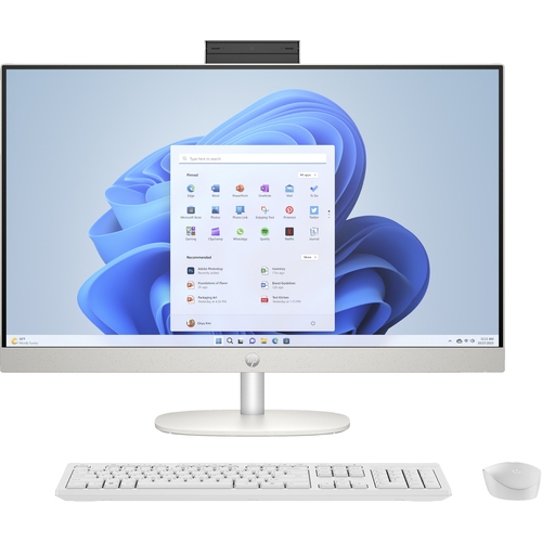 HP AiO 27-CR0025ns - Ryzen 3 7320U - 27" FHD - 8GB - 512GB SSD NVMe - Windows 11 Home - Blanco - inc. teclado y ratón