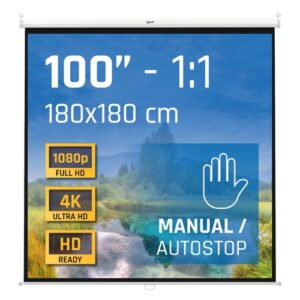 iggual Pantalla manual 4:3 100 180x180 cm