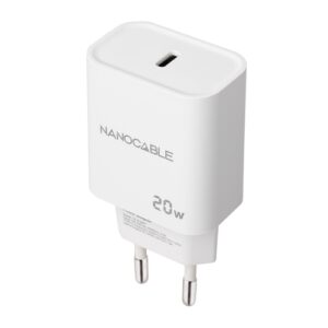 CARGADOR USB-C PD 20W BLANCO