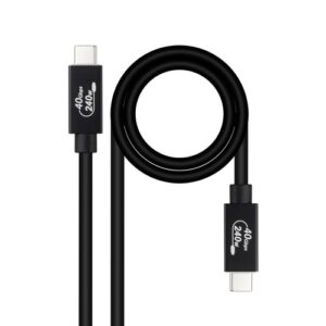 CABLE USB 4 GEN3x2 40Gbps 5A/240W, USB-C M/M 1.8 M