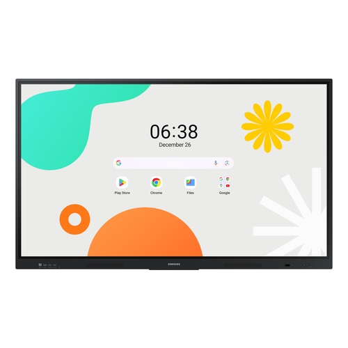 Samsung LH65WAFWLGCXEN pizarra blanca interactiva 165,1 cm (65") 3840 x 2160 Pixeles Pantalla táctil Negro