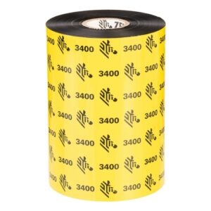 ZEBRA 3400 Ribbon wax/resin 83mm x 450m.(cera/resina) Industrial printers 25mm (6x)