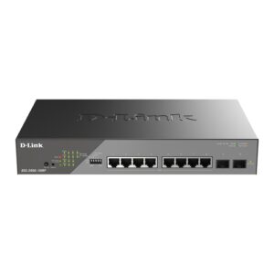 SWITCH GESTIONABLE D-LINK DSS-200G-10MP/E POE+POE++ 30WXPUERTO 8X10/100/1000 Mbps + 2G SFP