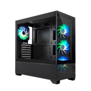 COOLBOX CHASIS ATX GA250 CRISTAL 4XVENT.ARGB