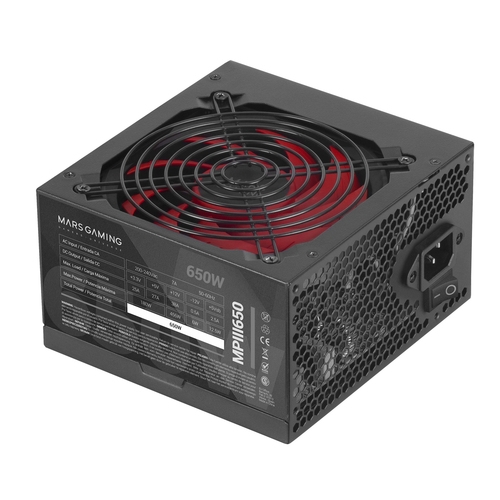 MARS GAMING Fuente Alimentacion MPIII 650W,Silent