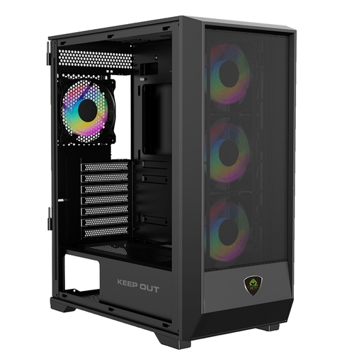 Keep Out Caja Atx XC-501 Mesh Black Usb3.0+type c