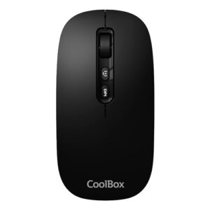 Coolbox Ratón W02-IA Inalámbrico RF+BT Negro