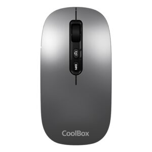 Coolbox Ratón W02-IA Inalámbrico RF+BT Gris