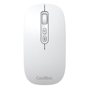 Coolbox Ratón W02-IA Inalámbrico RF+BT Blanco