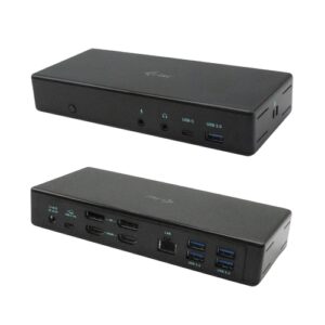 I-tec USB-C Quattro Display Docking Station - Power Delivery 85W - 2xHDMI - 2xDP - Hasta 5K/60Hz - 5 x USB-A 3.0 + 1 x USB-C - RJ45 10/100/1000