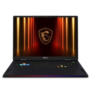 MSI PORTATIL RAIDER 18 HX AI A2XWIG-252ES. 18" 16:10 UHD+ (3840X2400) 120HZ, IPS. INTEL CORE ULTRA 9 285HX. DDR5 16GB*2. 1TB NVME SSD. W11 HOME