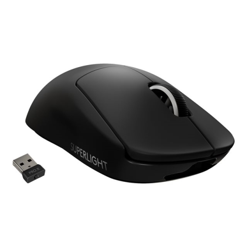 Logitech PRO X SUPERLIGHT Wireless Gaming Mouse - ratón - 2.4 GHz - negro