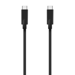 Cable USB 3.2 Tipo-C Aisens A107-0707 5GBPS 3A 60W/ USB Tipo-C Macho - USB Tipo-C Macho/ Hasta 60W/ 625Mbps/ 5m/ Negro