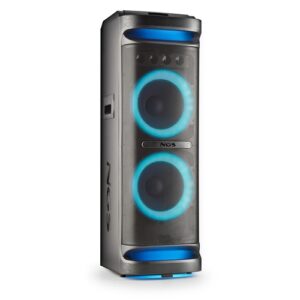 NGS Wild Space 3 Altavoz DJ 4000W Bluetooth 5.3 con Woofer 10" - USB y AUX - Iluminacion LED - Mando a Distancia - Color Negro